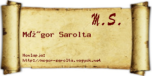 Mógor Sarolta névjegykártya